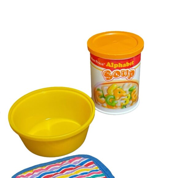 Vintage Fisher Price 1987 Fun With Food Simmering Soup Pot Alphabet Soup - Picture 4 of 12